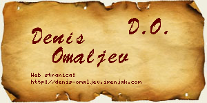 Denis Omaljev vizit kartica